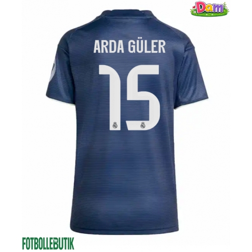Real Madrid Arda Guler #15 Bortatröja Kvinnor 2025-26 Kortärmad